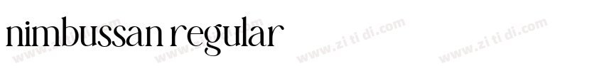 nimbussan regular字体转换 nimbussan regular字体转换